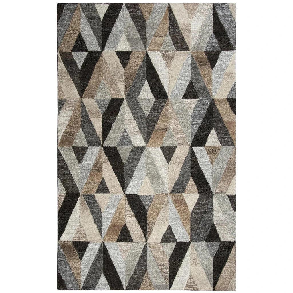 Clay Geometric Gray Large Area Rugs For Living Room - LOOMLAN - LOOMLAN - Area Rugs