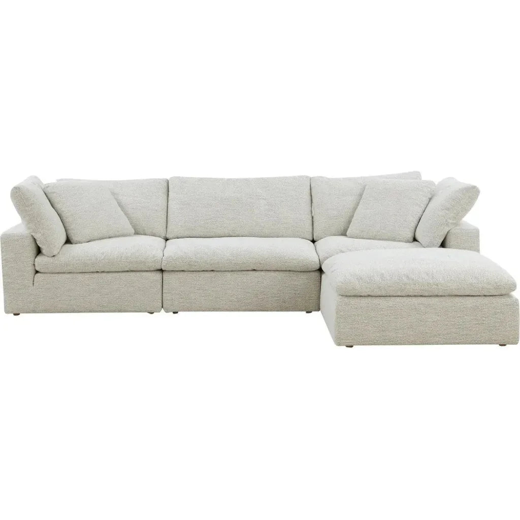 Clay Lounge Performance Fabric Modular Sectional-Modular Sofas-Moe's Home-Grey-LOOMLAN