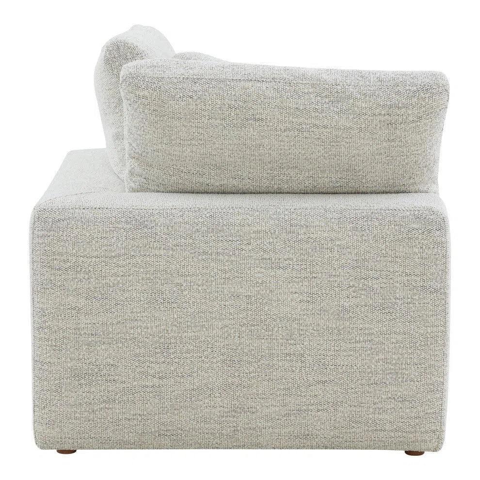 Clay Neverfear Light Grey Terra Modular Chair-Modular Components-Moe's Home-LOOMLAN