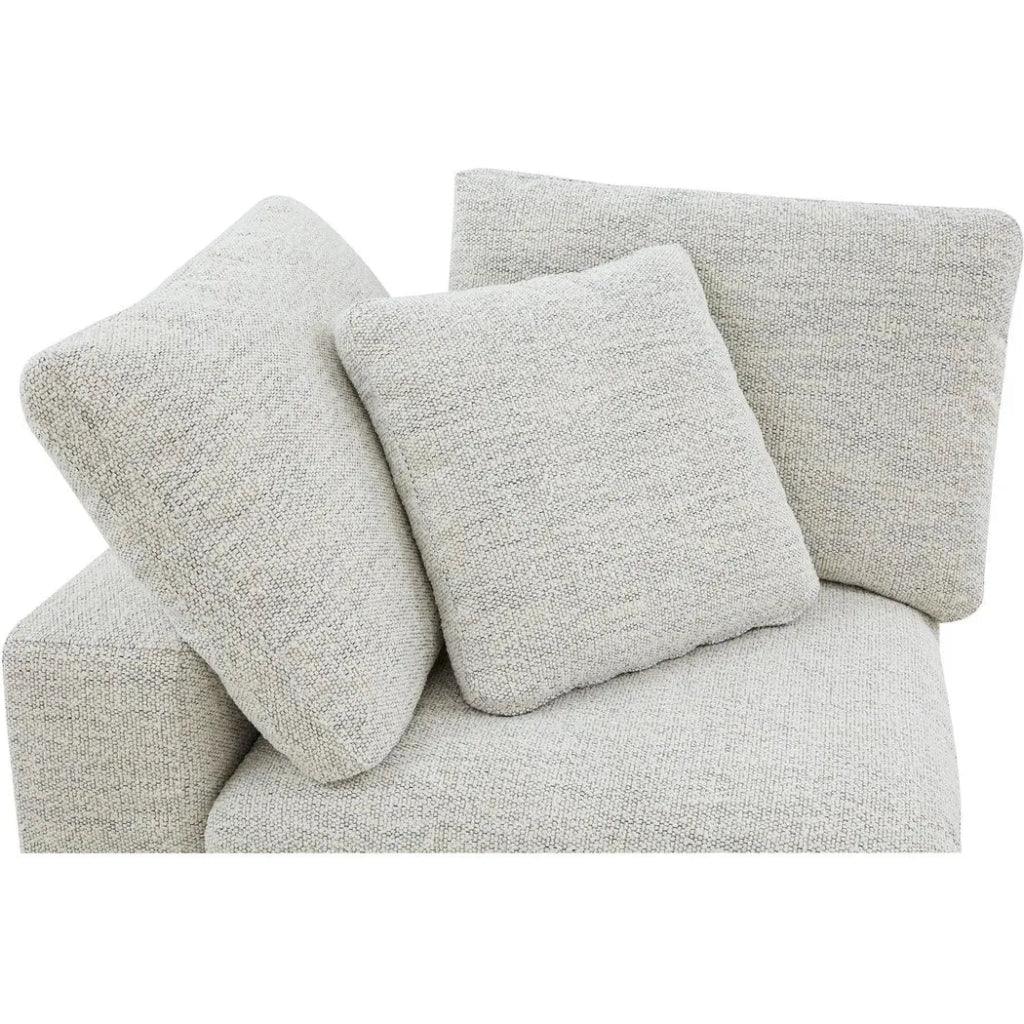 Clay Neverfear Light Grey Terra Modular Chair-Modular Components-Moe's Home-LOOMLAN