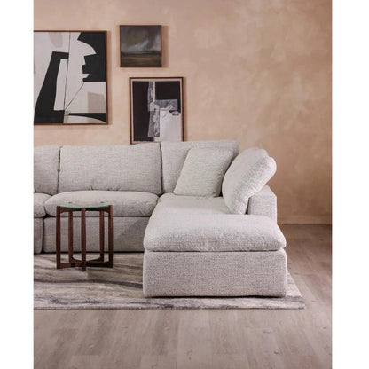 Clay Neverfear Light Grey Terra Modular Corner Chair-Modular Components-Moe's Home-LOOMLAN