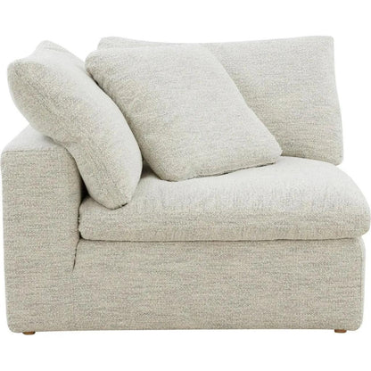 Clay Neverfear Light Grey Terra Modular Corner Chair - LOOMLAN - Moe's Home - Modular Components