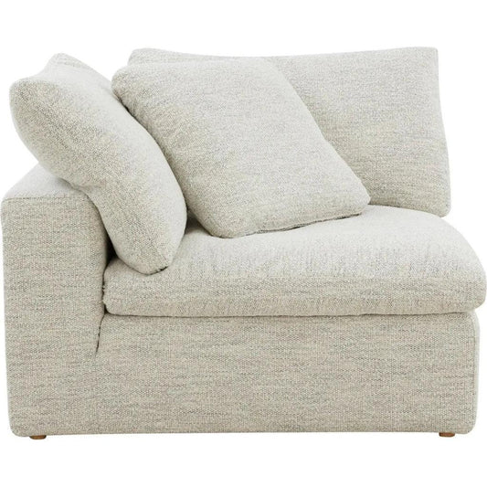 Clay Neverfear Light Grey Terra Modular Corner Chair - LOOMLAN - Moe's Home - Modular Components