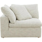 Clay Neverfear Light Grey Terra Modular Corner Chair - LOOMLAN - Moe's Home - Modular Components