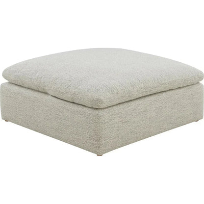 Clay Neverfear Light Grey Terra Modular Ottoman - LOOMLAN - Moe's Home - Ottomans