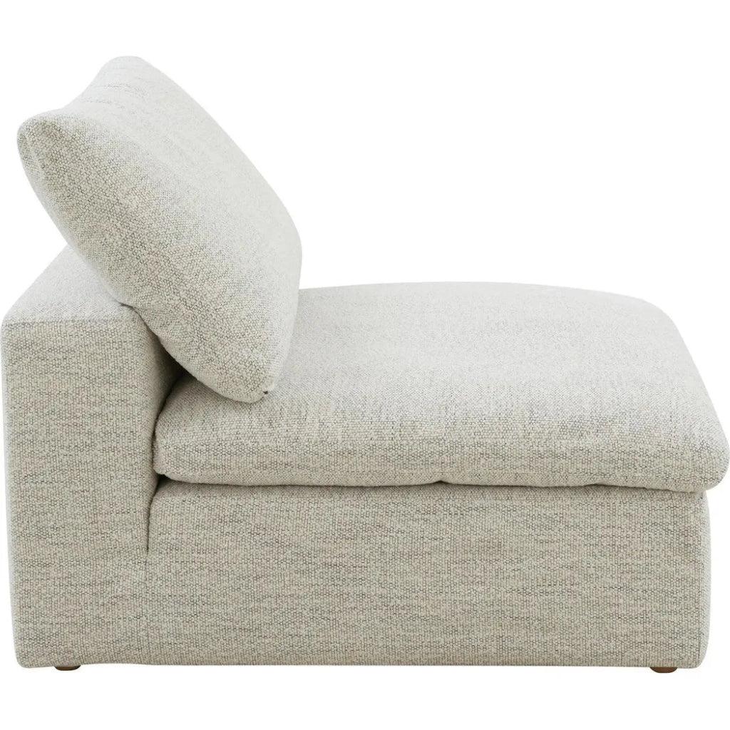 Clay Neverfear Light Grey Terra Modular Slipper Chair-Modular Components-Moe's Home-LOOMLAN
