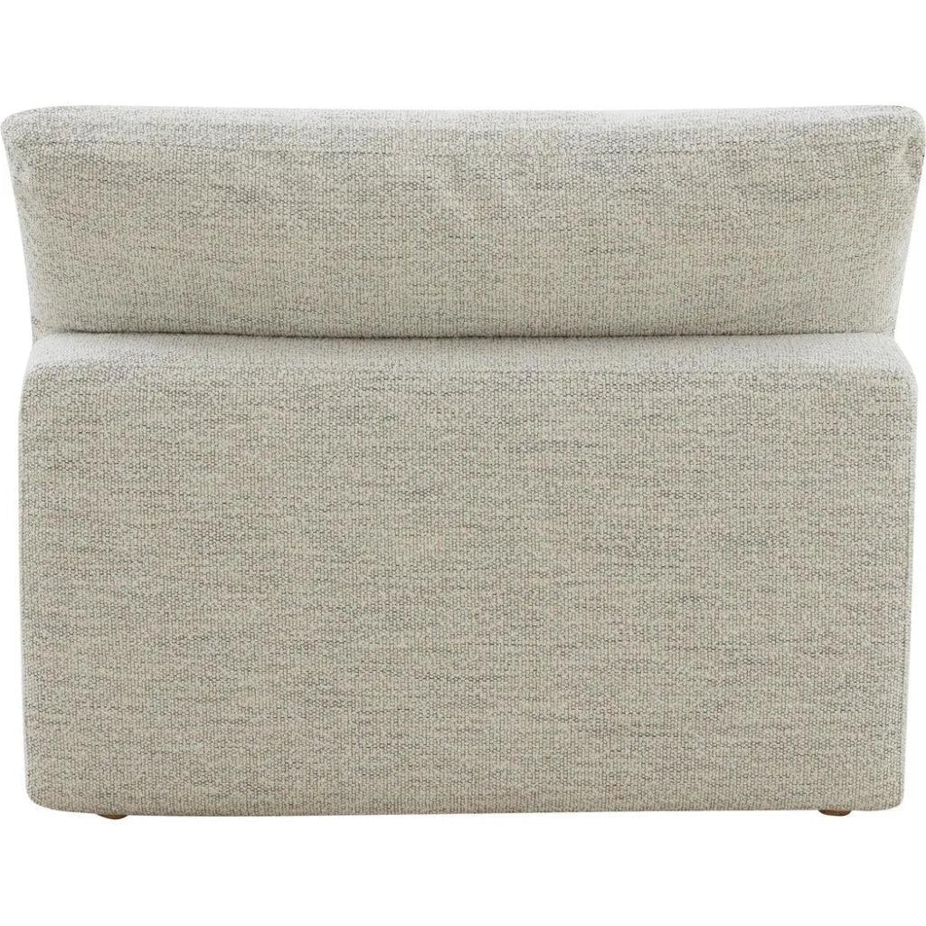 Clay Neverfear Light Grey Terra Modular Slipper Chair-Modular Components-Moe's Home-LOOMLAN