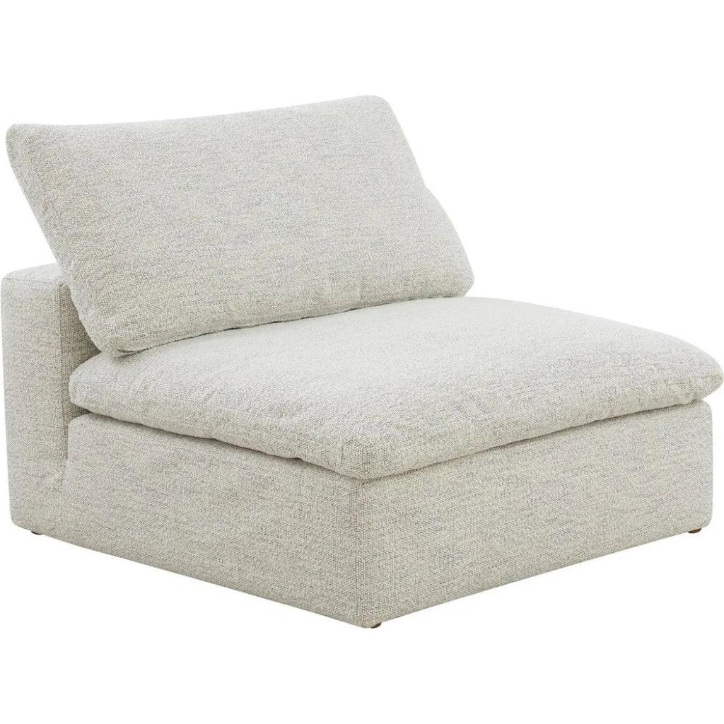 Clay Neverfear Light Grey Terra Modular Slipper Chair-Modular Components-Moe's Home-LOOMLAN