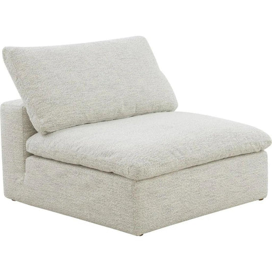 Clay Neverfear Light Grey Terra Modular Slipper Chair-Modular Components-Moe's Home-LOOMLAN