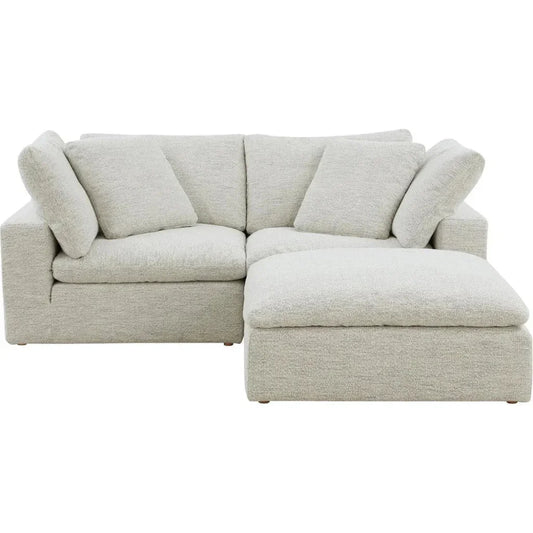 Clay Nook Performance Fabric Light Grey Modular Sectional-Modular Sofas-Moe's Home-LOOMLAN