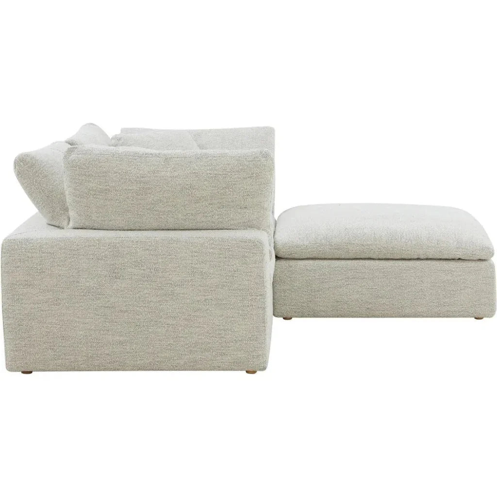 Clay Nook Performance Fabric Light Grey Modular Sectional-Modular Sofas-Moe's Home-LOOMLAN