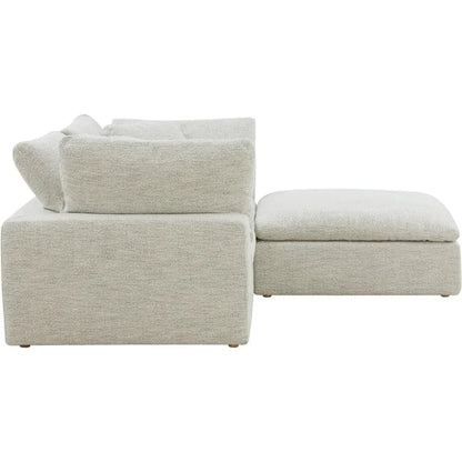 Clay Nook Performance Fabric Light Grey Modular Sectional-Modular Sofas-Moe's Home-LOOMLAN