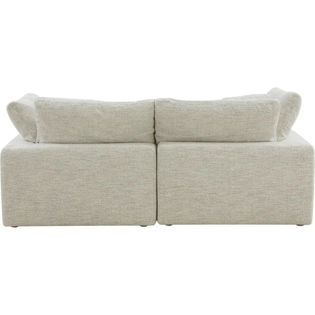 Clay Nook Performance Fabric Light Grey Modular Sectional-Modular Sofas-Moe's Home-LOOMLAN