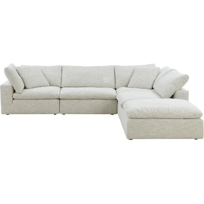 Clay Performance Fabric Brownish Grey Modular Sectional-Modular Sofas-Moe's Home-LOOMLAN