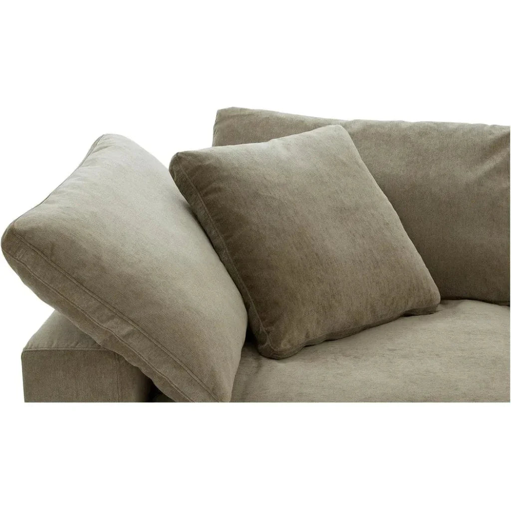 Clay Performance Fabric Green Corner Chair-Modular Sofas-Moe's Home-LOOMLAN