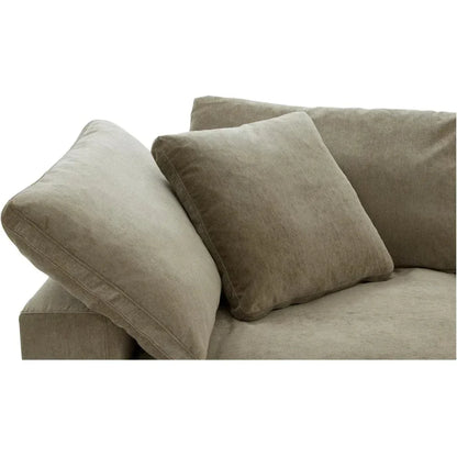 Clay Performance Fabric Green Corner Chair-Modular Sofas-Moe's Home-LOOMLAN