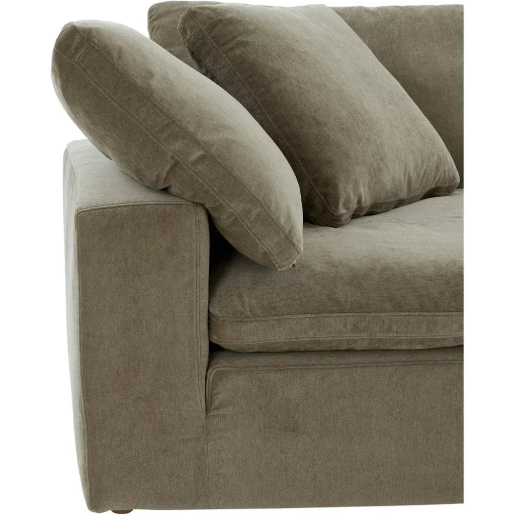 Clay Performance Fabric Green Corner Chair-Modular Sofas-Moe's Home-LOOMLAN