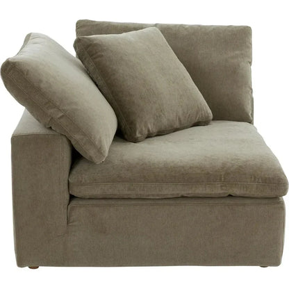 Clay Performance Fabric Green Corner Chair-Modular Sofas-Moe's Home-LOOMLAN