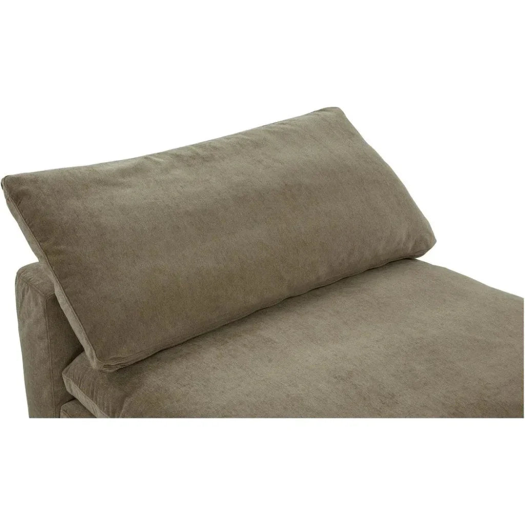 Clay Performance Fabric Green Slipper Chair-Modular Sofas-Moe's Home-LOOMLAN