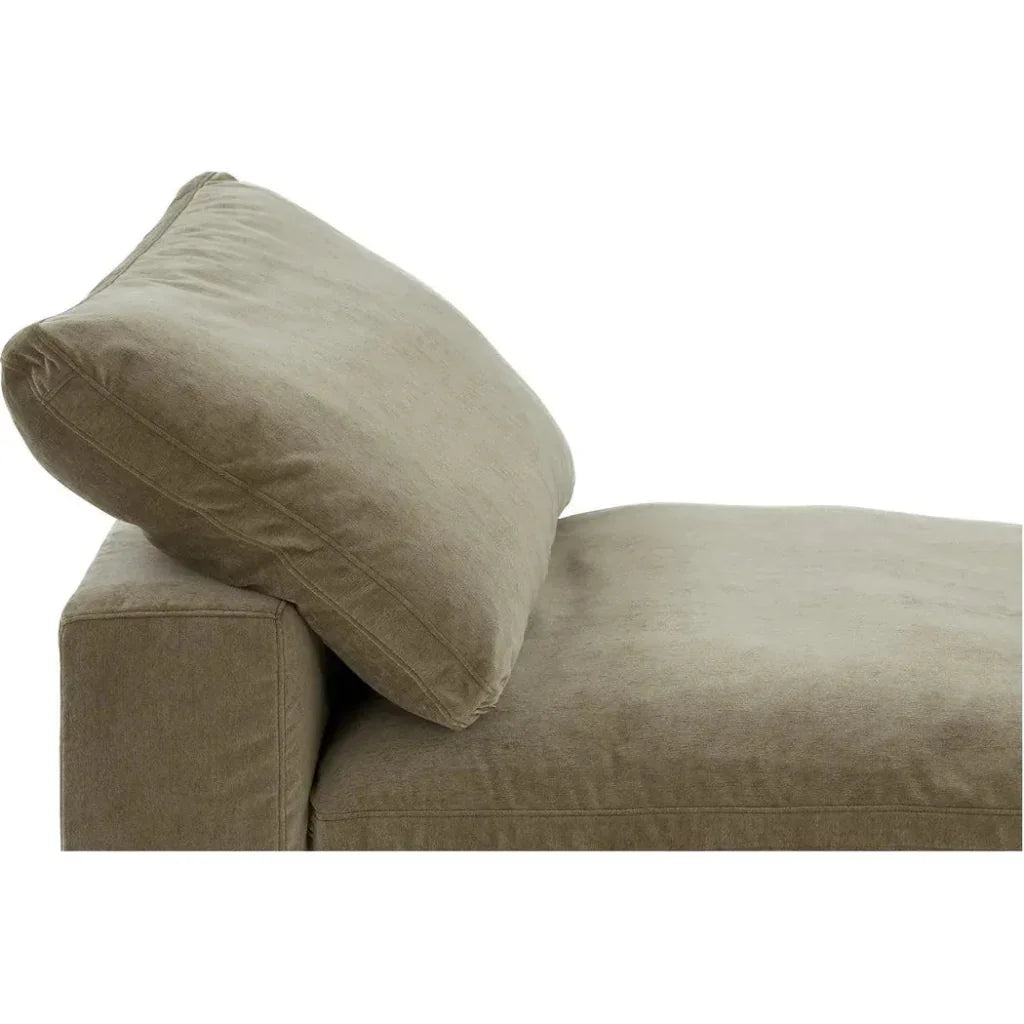 Clay Performance Fabric Green Slipper Chair-Modular Sofas-Moe's Home-LOOMLAN