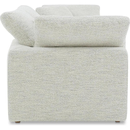 Clay Performance Fabric & Wood Off-White Modular Sofa-Modular Sofas-Moe's Home-LOOMLAN