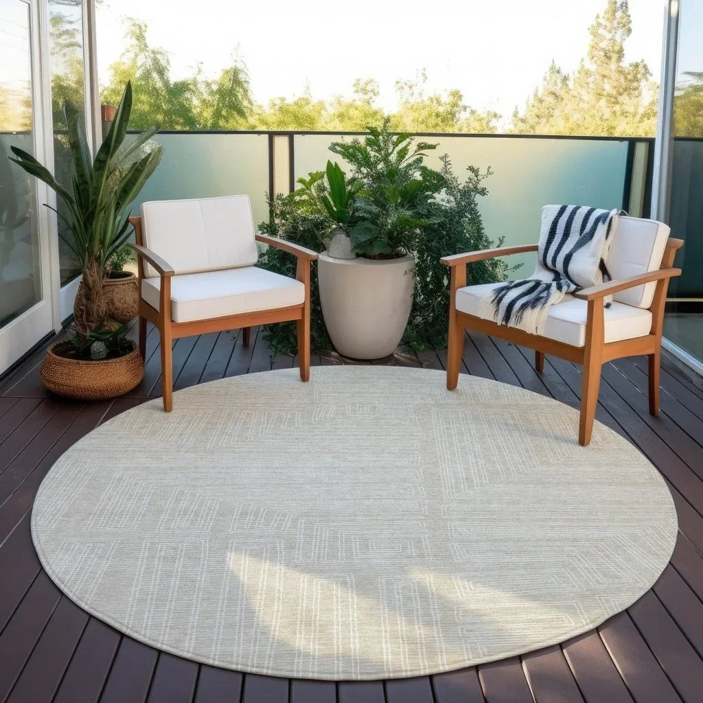 Clayra Beige Washable Indoor-Outdoor Rug-Outdoor Rugs-LOOMLAN Rugs-LOOMLAN