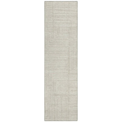 Clayra Beige Washable Indoor-Outdoor Rug-Outdoor Rugs-LOOMLAN Rugs-2'3" x 7'6"-LOOMLAN