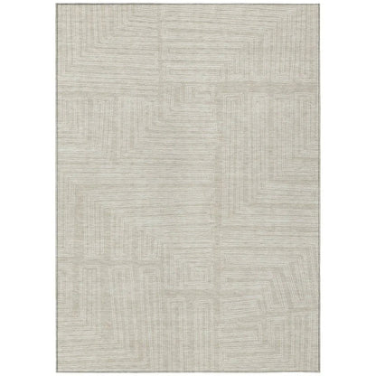 Clayra Beige Washable Indoor-Outdoor Rug-Outdoor Rugs-LOOMLAN Rugs-2'6" x 3'10"-LOOMLAN
