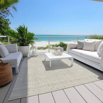 Clayra Beige Washable Indoor-Outdoor Rug-Outdoor Rugs-LOOMLAN Rugs-LOOMLAN