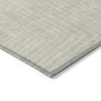 Clayra Beige Washable Indoor-Outdoor Rug-Outdoor Rugs-LOOMLAN Rugs-LOOMLAN