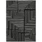 Clayra Black Washable Indoor-Outdoor Rug-Outdoor Rugs-LOOMLAN Rugs-2'6" x 3'10"-LOOMLAN
