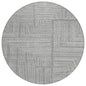 Clayra Gray Washable Indoor-Outdoor Rug-Outdoor Rugs-LOOMLAN Rugs-8' x 8'-LOOMLAN