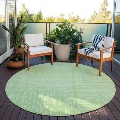 Clayra Mint Washable Indoor-Outdoor Rug-Outdoor Rugs-LOOMLAN Rugs-LOOMLAN