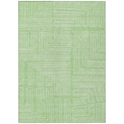 Clayra Mint Washable Indoor-Outdoor Rug-Outdoor Rugs-LOOMLAN Rugs-2'6" x 3'10"-LOOMLAN