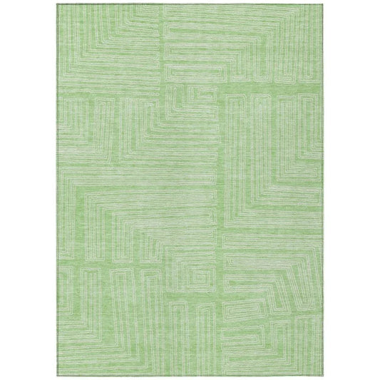 Clayra Mint Washable Indoor-Outdoor Rug-Outdoor Rugs-LOOMLAN Rugs-2'6" x 3'10"-LOOMLAN