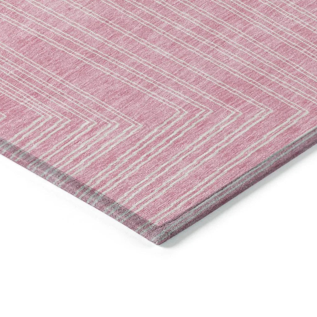 Clayra Pink Washable Indoor-Outdoor Rug-Outdoor Rugs-LOOMLAN Rugs-LOOMLAN