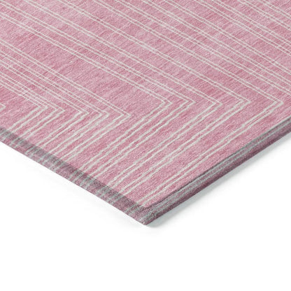 Clayra Pink Washable Indoor-Outdoor Rug-Outdoor Rugs-LOOMLAN Rugs-LOOMLAN