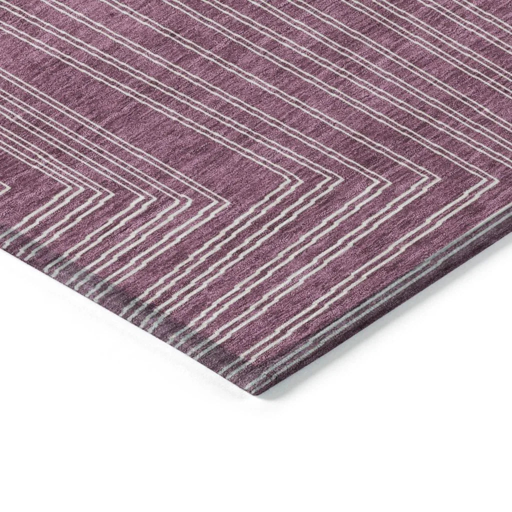 Clayra Purple Washable Indoor-Outdoor Rug-Outdoor Rugs-LOOMLAN Rugs-LOOMLAN
