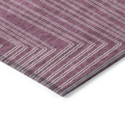 Clayra Purple Washable Indoor-Outdoor Rug-Outdoor Rugs-LOOMLAN Rugs-LOOMLAN