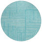 Clayra Teal Washable Indoor-Outdoor Rug-Outdoor Rugs-LOOMLAN Rugs-8' x 8'-LOOMLAN
