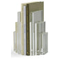 Clear Crystal Made Bookends (Pr) - LOOMLAN - Chelsea House - Statues & Sculptures