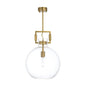 Clear Glass Globe Ball Design Pendant - LOOMLAN - Chelsea House - Pendants