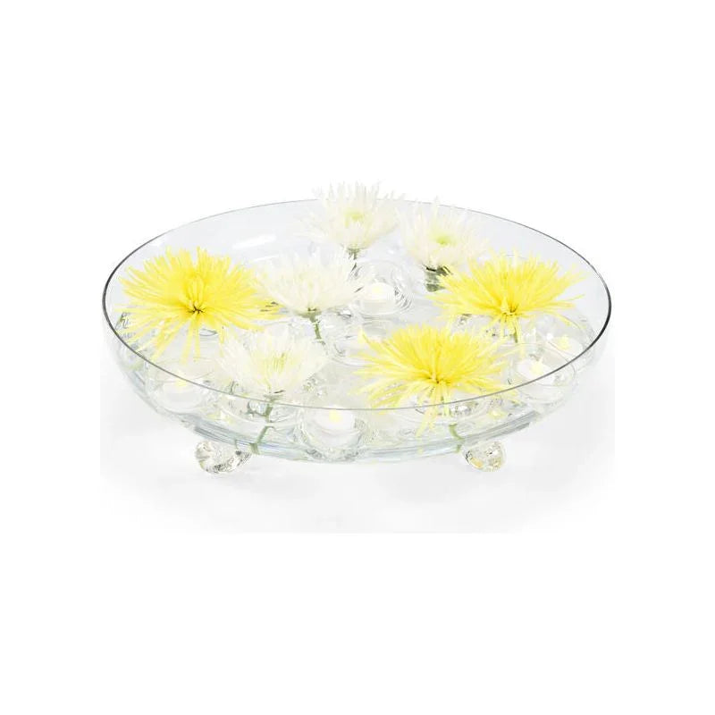 Clear Glass Made Footed Bowl - LOOMLAN - Wildwood - Boxes & Bowls