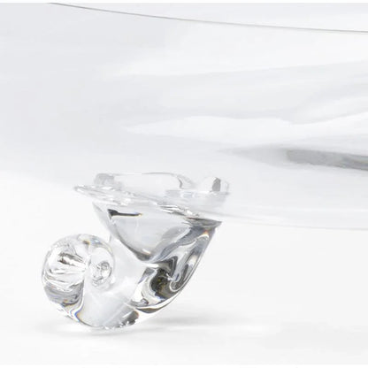 Clear Glass Made Footed Bowl - LOOMLAN - Wildwood - Boxes & Bowls