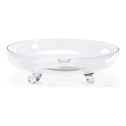Clear Glass Made Footed Bowl - LOOMLAN - Wildwood - Boxes & Bowls