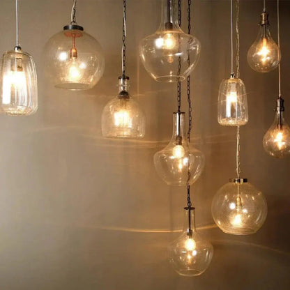 Clear Glass Sutton Pendant - LOOMLAN - Jamie Young - Pendants