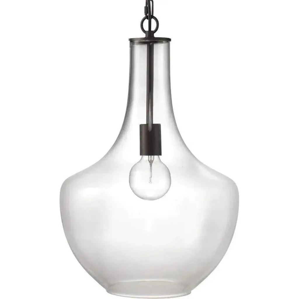Clear Glass Sutton Pendant - LOOMLAN - Jamie Young - Pendants