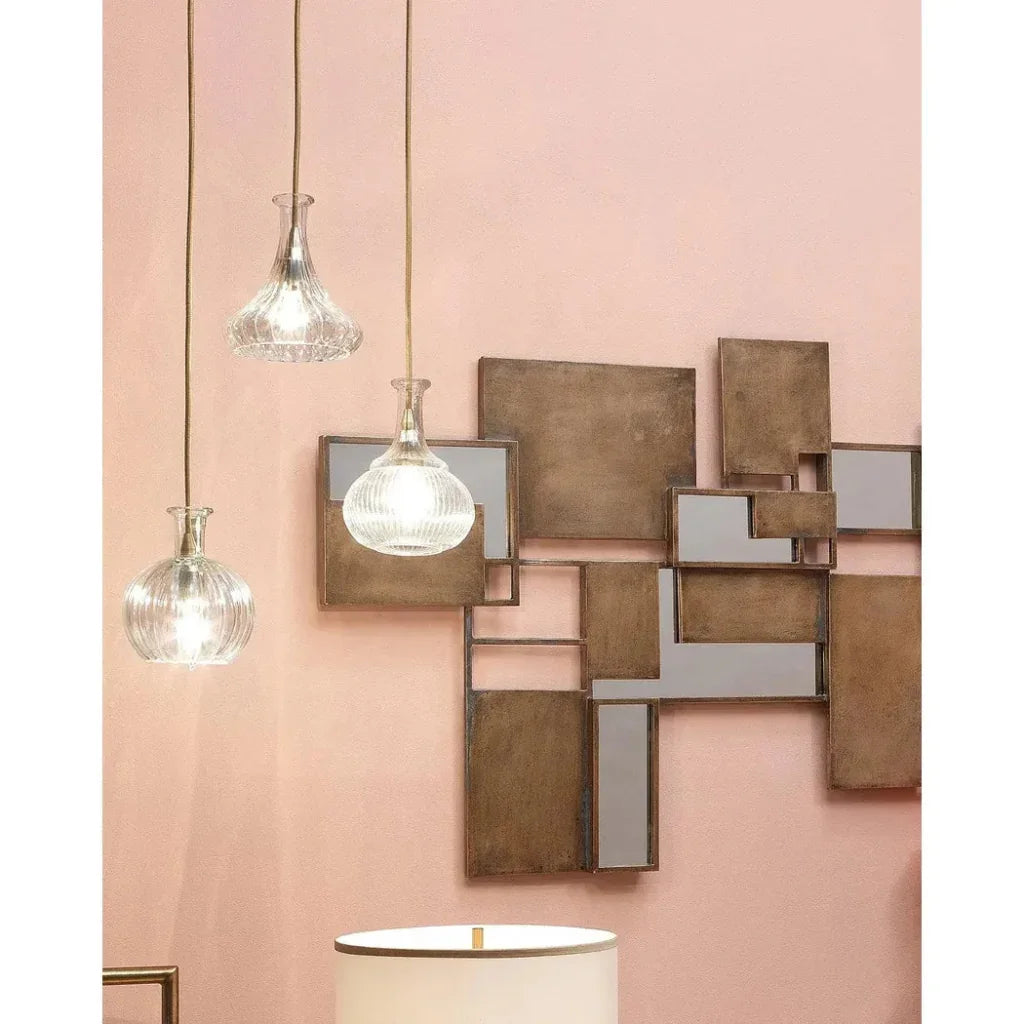 Clear Textured Glass Isabella Carafe Pendant - LOOMLAN - Jamie Young - Pendants