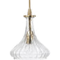 Clear Textured Glass Isabella Carafe Pendant - LOOMLAN - Jamie Young - Pendants