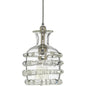 Clear Textured Glass Ribbon Pendant - LOOMLAN - Jamie Young - Pendants